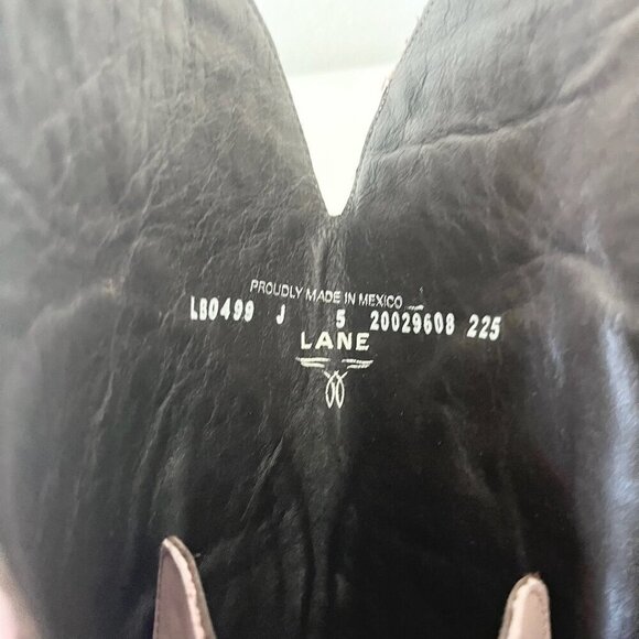 Lane LEXINGTON Over the Knee Womens Cowboy Boots 5 Pink Western Cowgirl Lace up - Picture 14 of 16